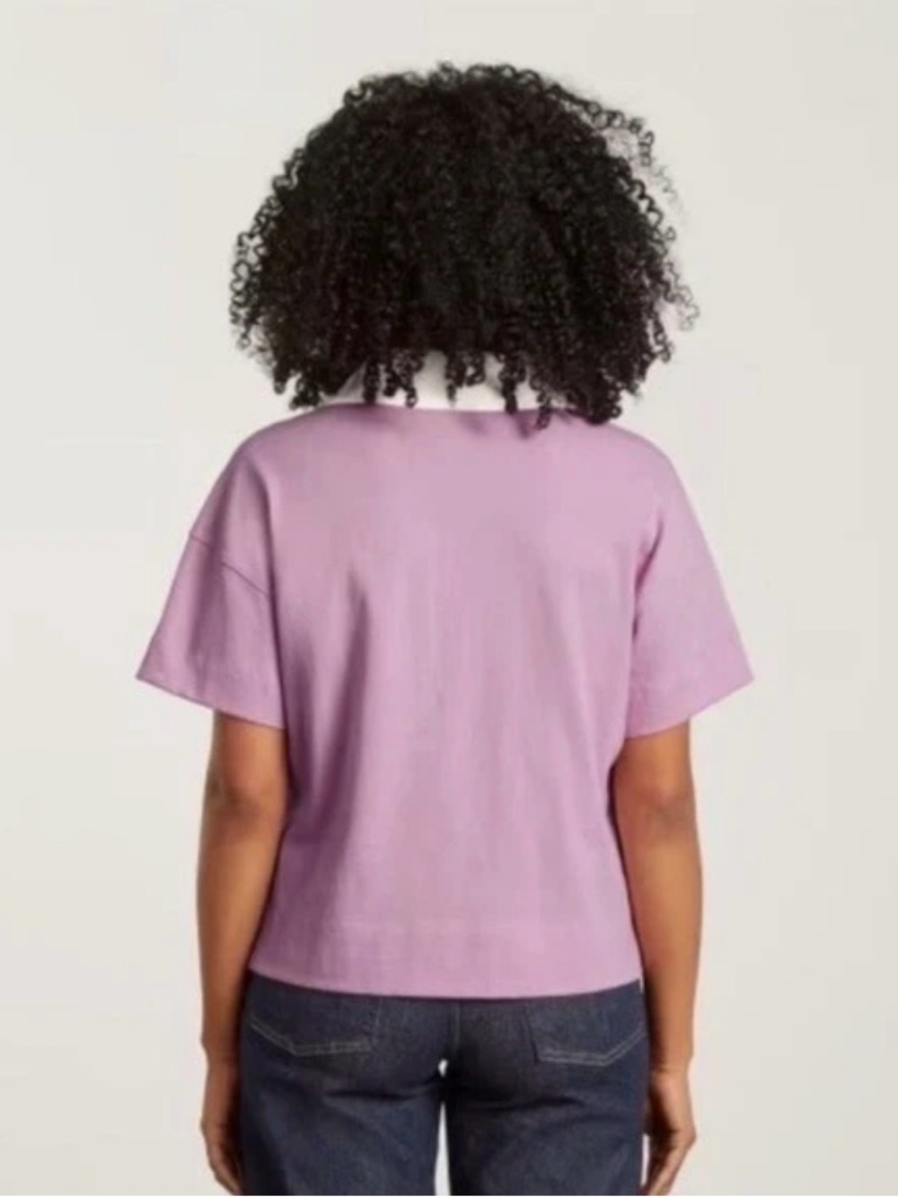 Everlane The Retro Jersey Polo- Mauve/Bone - Picture 3 of 11